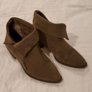 Suede Green Sole Society Booties